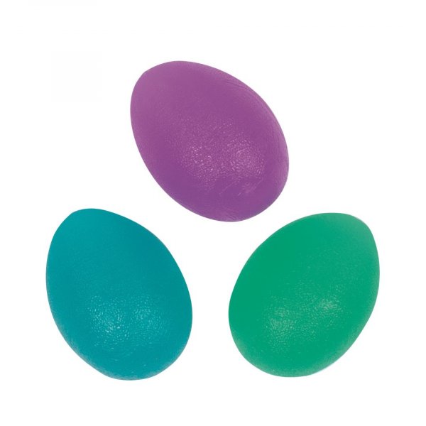 Stressbollar 3-pack - �ggformade 6 cm