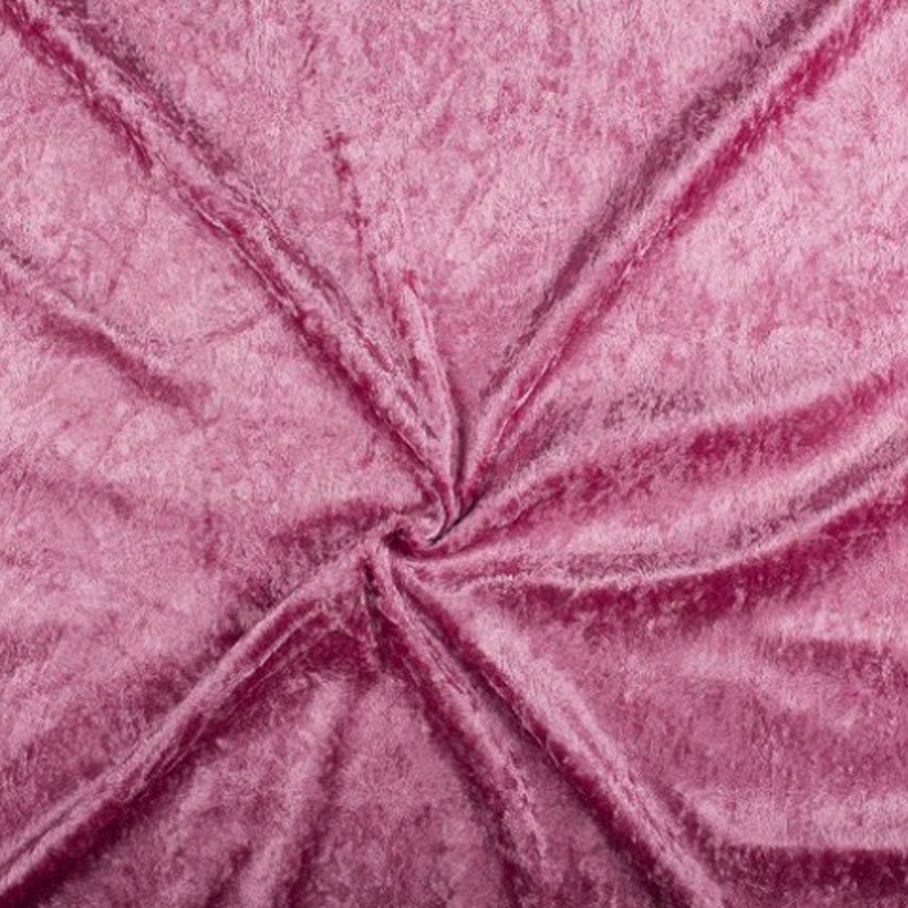 Børstet fløyel - 014 Mørk rosa - Fløyelstoff, Tekstiler