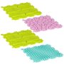 Sensorisk matta Montessori fotmassage 8 delar Pastell - Pusselmatta