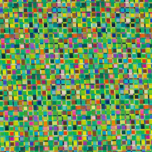 Mönstrad Trikå 150 cm - Rutor Lime Mönstrad Trikå 150 cm - Rutor Lime