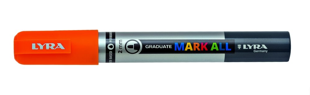 Mark All 2 mm Orange - Lyra Mark All, Markers, Penner, Penner, fargestifter og blekk
