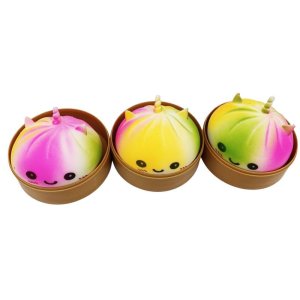 Mystery Squishy Dumpling regnbue 8,5 cm Mystery Squishy Dumpling regnbue 8,5 cm