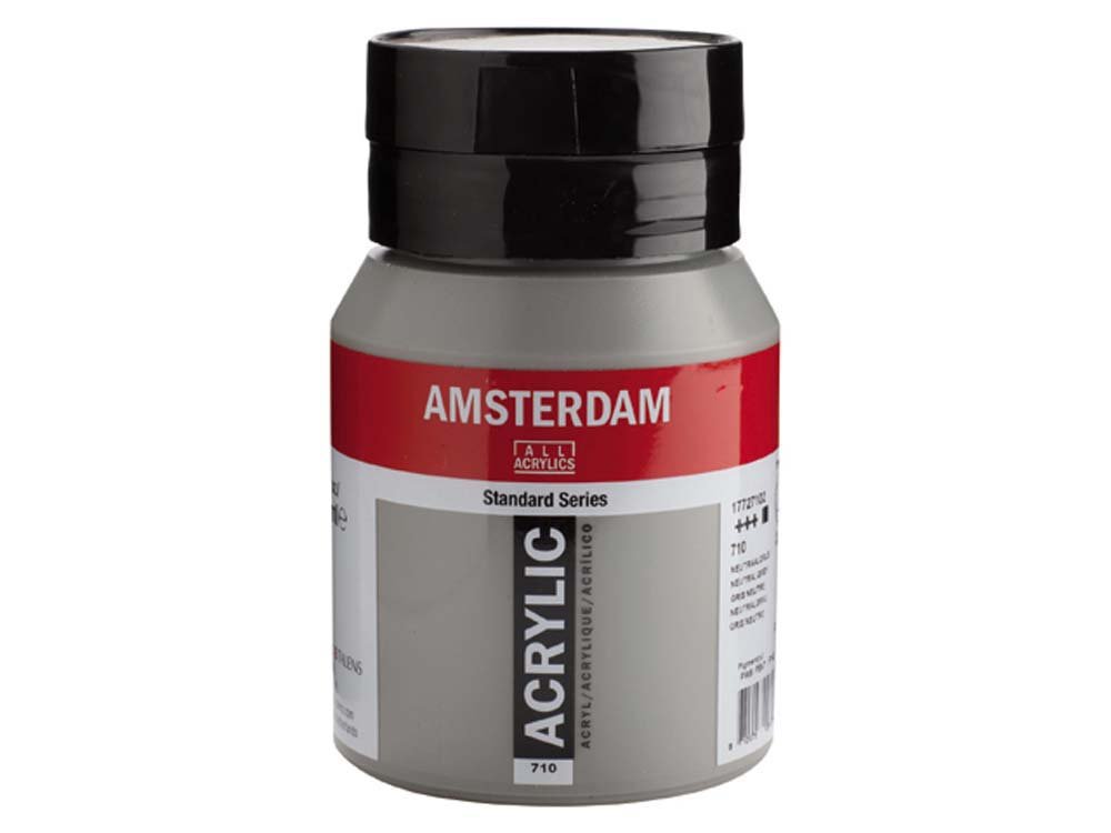 Amsterdam Akrylmaling 500 ml - Neutral Grå - Akrylfarver, Kunstnerfarver