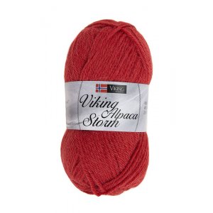 Viking garn Alpaca Storm 50g - Rd (550)