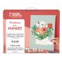 Målarset med siffror 30 x 40 cm - blomstermotiv Målarset med siffror 30 x 40 cm - blomstermotiv