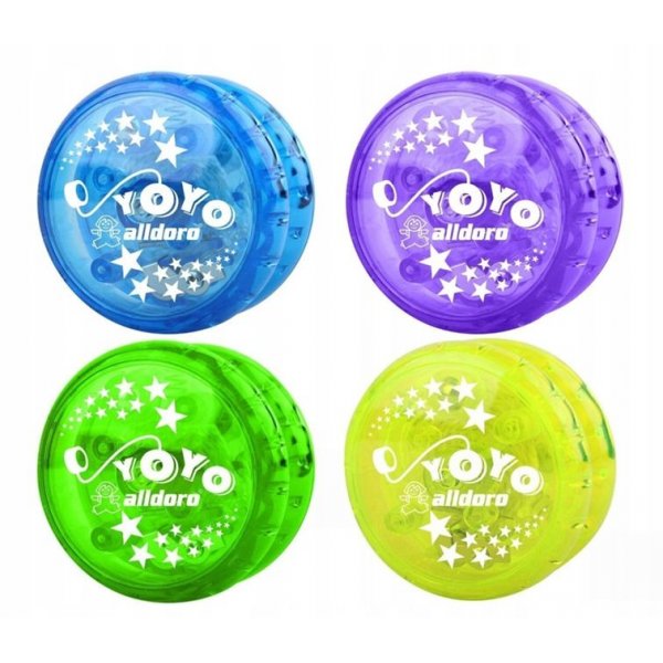 Jojo med LED 6 cm 4-pack flerf�rgad - Alldoro