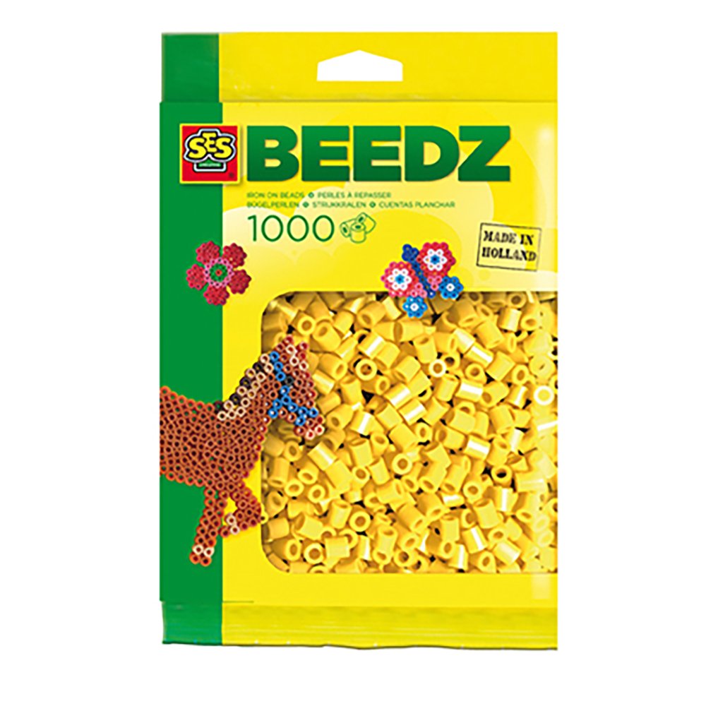 Perler 1000 gule - Rørperler, Perler & perleplader, Håndværk
