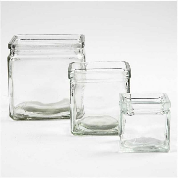 Fyrkantiga värmeljushållare - 5,5 x 5,5 cm - 12 st Fyrkantiga värmeljushållare - 5,5 x 5,5 cm - 12 st