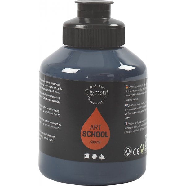 Pigment Art School - indigo - halvblank - täckande - 500 ml Pigment Art School - indigo - halvblank - täckande - 500 ml