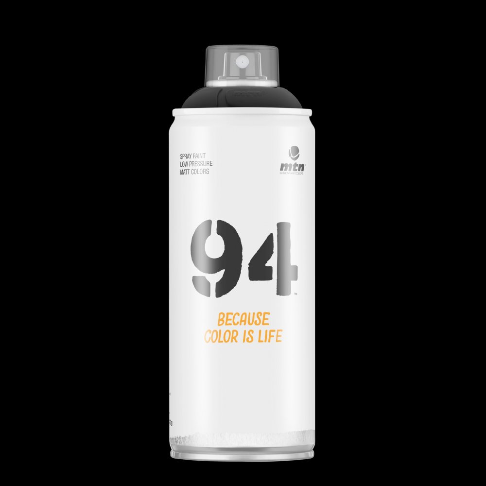 MTN 94 400 ml - RV-9011 Svart - Spraybokser, Spraymaling, Hobbymaling
