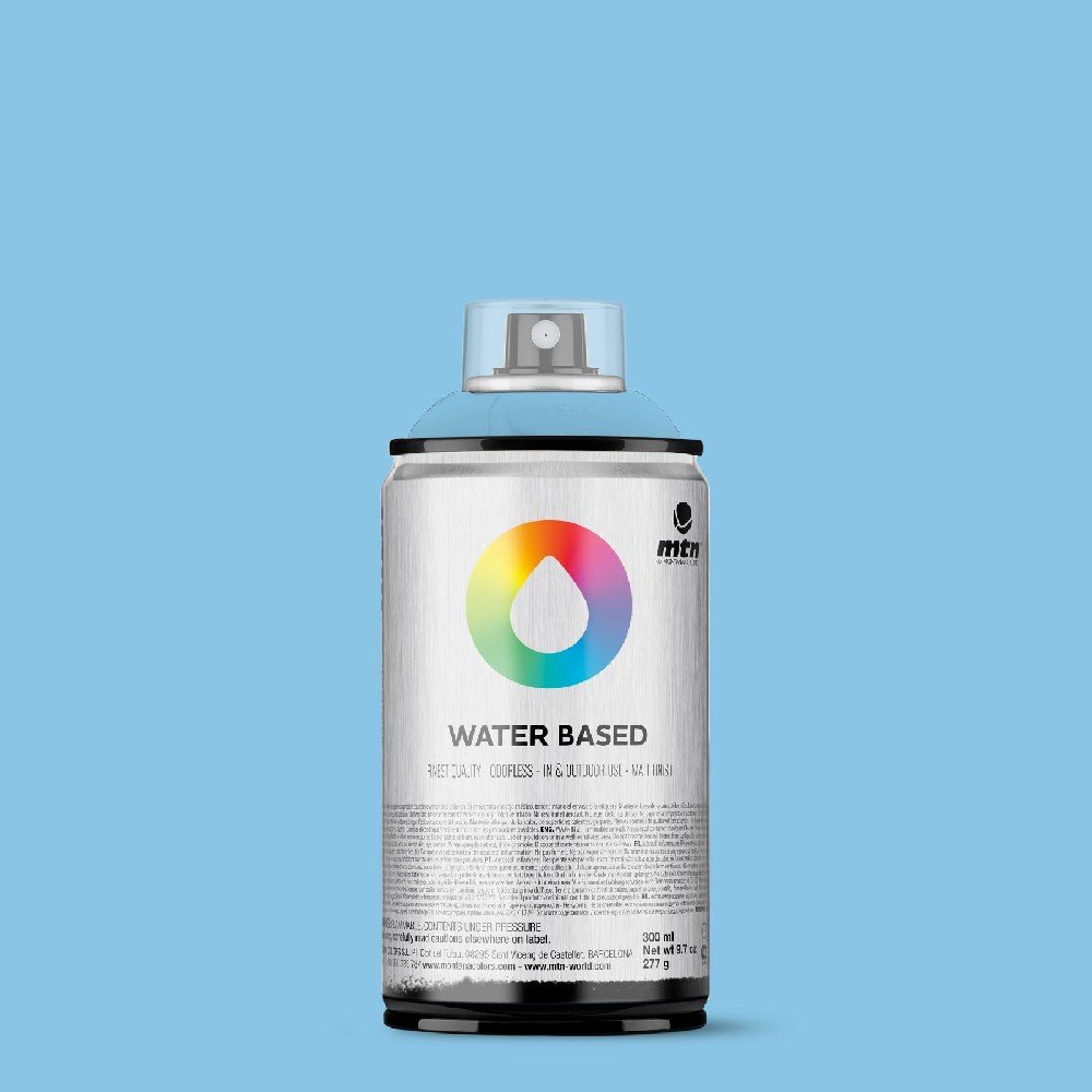 MTN Waterbased 300 ml - Cobalt Blue Pale - Spraydåser, Spraymaling, Hobbyfarve