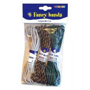 Fancybands 3-pack 5 m - Grön, Silver, Tiedye