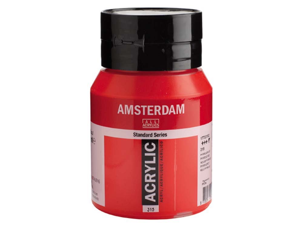 Amsterdam Akrylmaling 500 ml - Pyrrole Rød - Akrylfarver, Kunstnerfarver