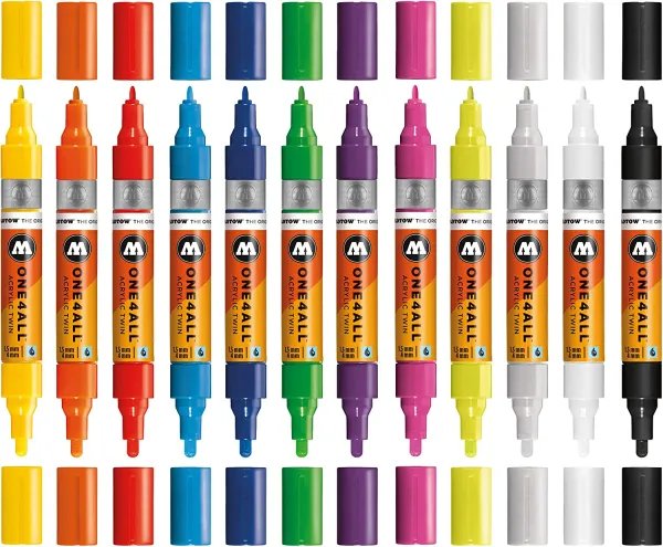 Akrylmarker One4All Twin 1,5 + 4mm
