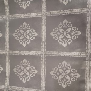 Vaxduk PVC gr� kakel 140 cm