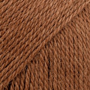 DROPS Alpaca Uni Color garn - 50g - Kobberbrun (9041) DROPS Alpaca Uni Color garn - 50g - Kobberbrun (9041)