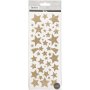 Glitterstickers - guld - stjrnor - 2 ark