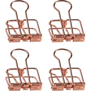 Kl�mmappar i ros�guld, 8-pack