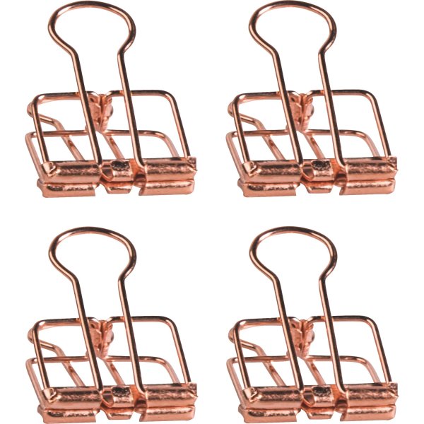 Kl�mmappar i ros�guld, 8-pack