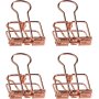 Kl�mmappar i ros�guld, 8-pack