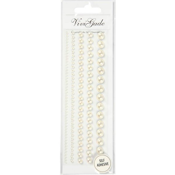 Rhinestones - vit - 2-8 mm - 140 st Rhinestones - vit - 2-8 mm - 140 st