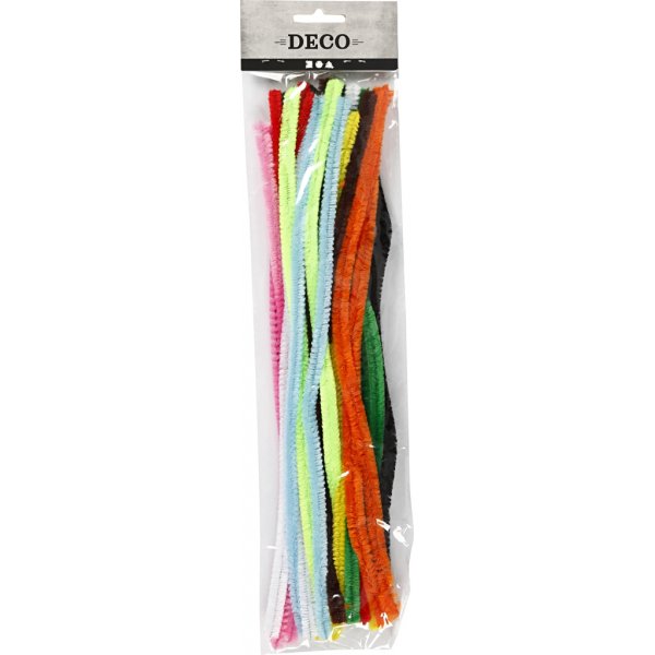 Piprensare - Ø9 mm - mixade färger - 25 st Piprensare - Ø9 mm - mixade färger - 25 st