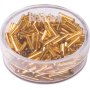 Glasp�rlor bohemiska rocaille 9 x 2 mm, guld