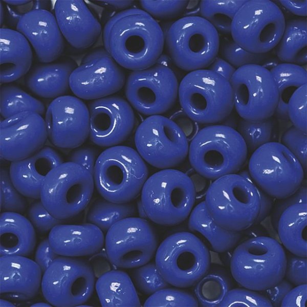 Bohemiska rocaillep�rlor 5 mm, 35 g, ultramarin