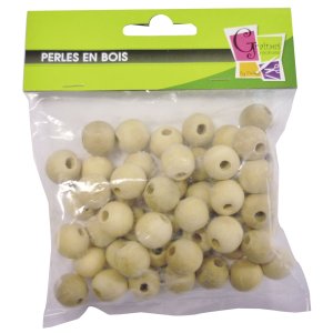 Träpärlor 20 mm, 50-pack Träpärlor 20 mm, 50-pack