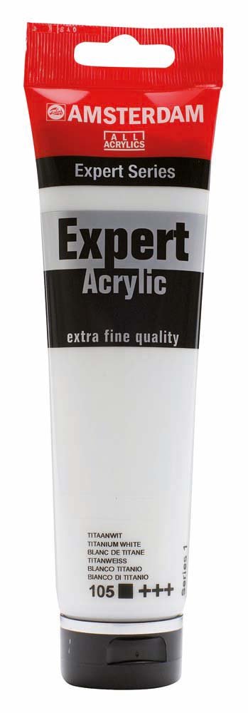 Amsterdam Expert 150 ml - Titanium White - Akrylfarver, Kunstnerfarver