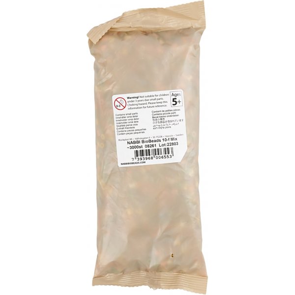 NABBI BioBeads - mixade färger - medium - 3000 st NABBI BioBeads - mixade färger - medium - 3000 st