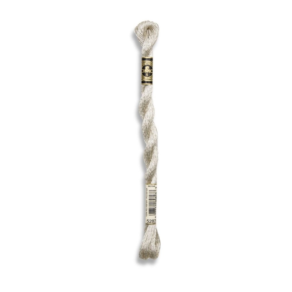 DMC Pearl Cotton Art. 315/5 Metallic, 5283 Argent Silver - Broderigarn, Garn, Sticka & virka