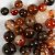 Agatperler mørkebrune 10x10-15x6 mm - 28 stk. Agatperler mørkebrune 10x10-15x6 mm - 28 stk.