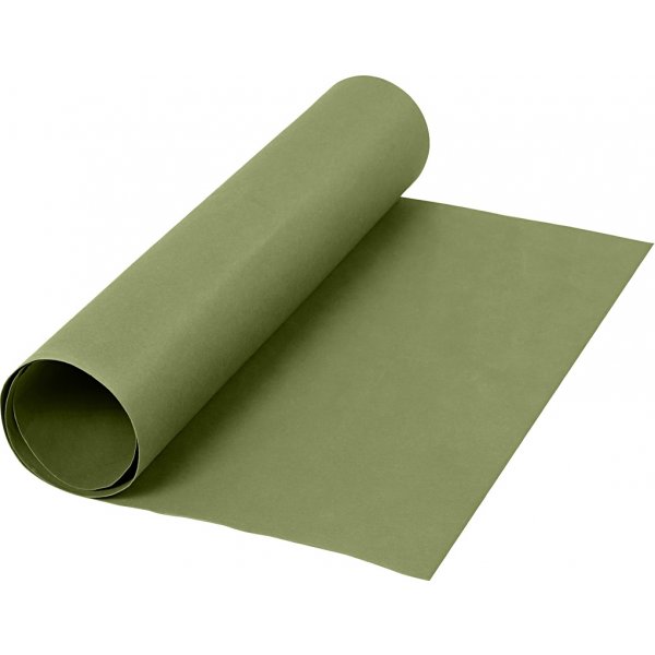 Läderpapper - grön - enfärgad - 1 m Läderpapper - grön - enfärgad - 1 m