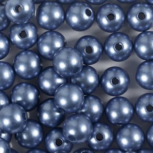 Vaxpärlor 8 mm Blå 50 st Vaxpärlor 8 mm Blå 50 st