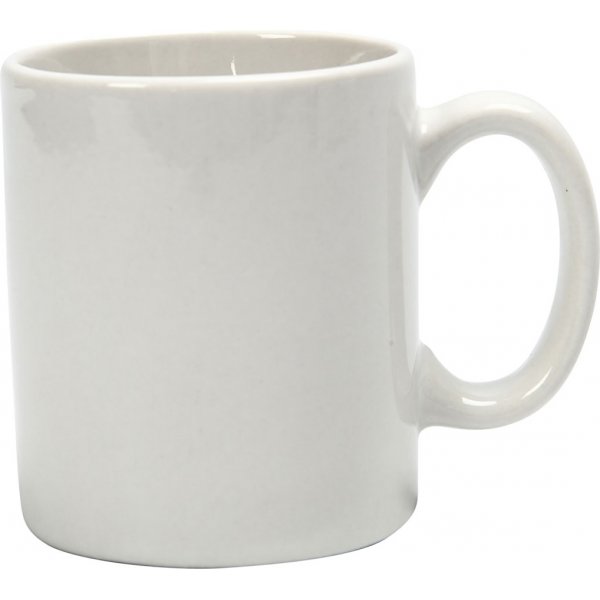 Muggar - vit - H7 cm - Ø6 cm - 12 st Muggar - vit - H7 cm - Ø6 cm - 12 st
