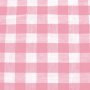 Bomullstyg Gingham Medium rutor - Rosa-Vit - 140 cm