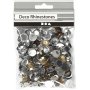 Rhinestones - gyllen olja - Runda - 6+9+12 mm - 360 st