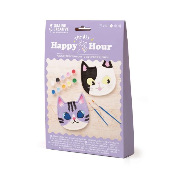 Keramikm�lning Happy Hour - Kattsk�lar