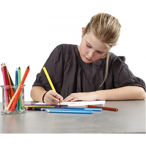 Colortime Färgpennor - mixade färger - JUMBO - 12 x 12 st Colortime Färgpennor - mixade färger - JUMBO - 12 x 12 st