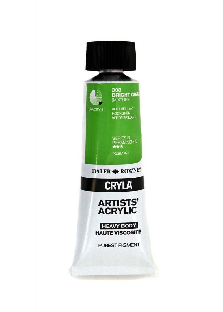 Akrylfärg Cryla 75ml - Bright Green - Akrylfärger, Konstnärsfärger
