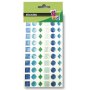 Epoxystickers i blandade blå och gröna nyanser, 12 mm, 78-pack Epoxystickers i blandade blå och gröna nyanser, 12 mm, 78-pack