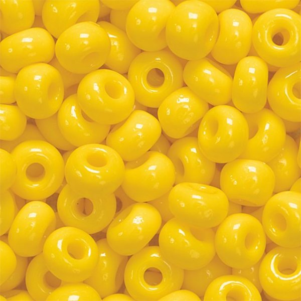 Rocaillesp�rlor 5 mm, 35 g, citrongul