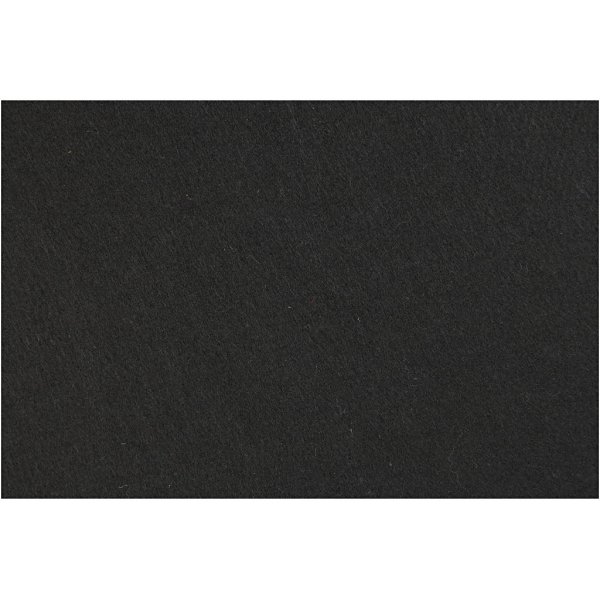 Hobbyfilt - svart - 42 x 60 cm Hobbyfilt - svart - 42 x 60 cm