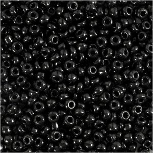 Rocaillep�rlor 3 mm Svart 25 g