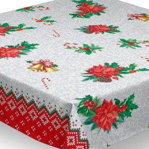 Textilvaxduk - bjällra julstjärna Textilvaxduk - bjällra julstjärna