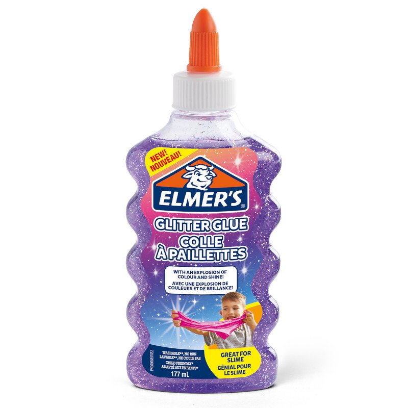 Elmer s Glitter Lim - Lilla - Glitterlim, Lim, Limprodukter & tape, Hobbymateriale, Håndværk