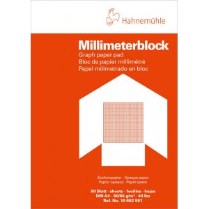 Millimeterblokk Hahnemhle 80/85G - A4