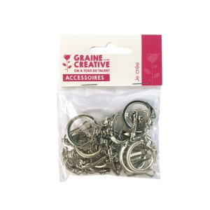 Nyckelringar med karbinhake, 10-pack Nyckelringar med karbinhake, 10-pack