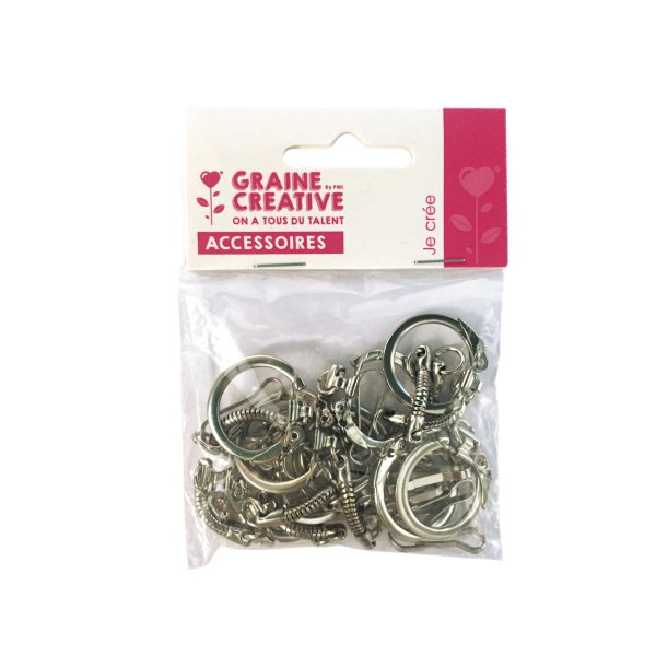 Nyckelringar med karbinhake, 10-pack Nyckelringar med karbinhake, 10-pack